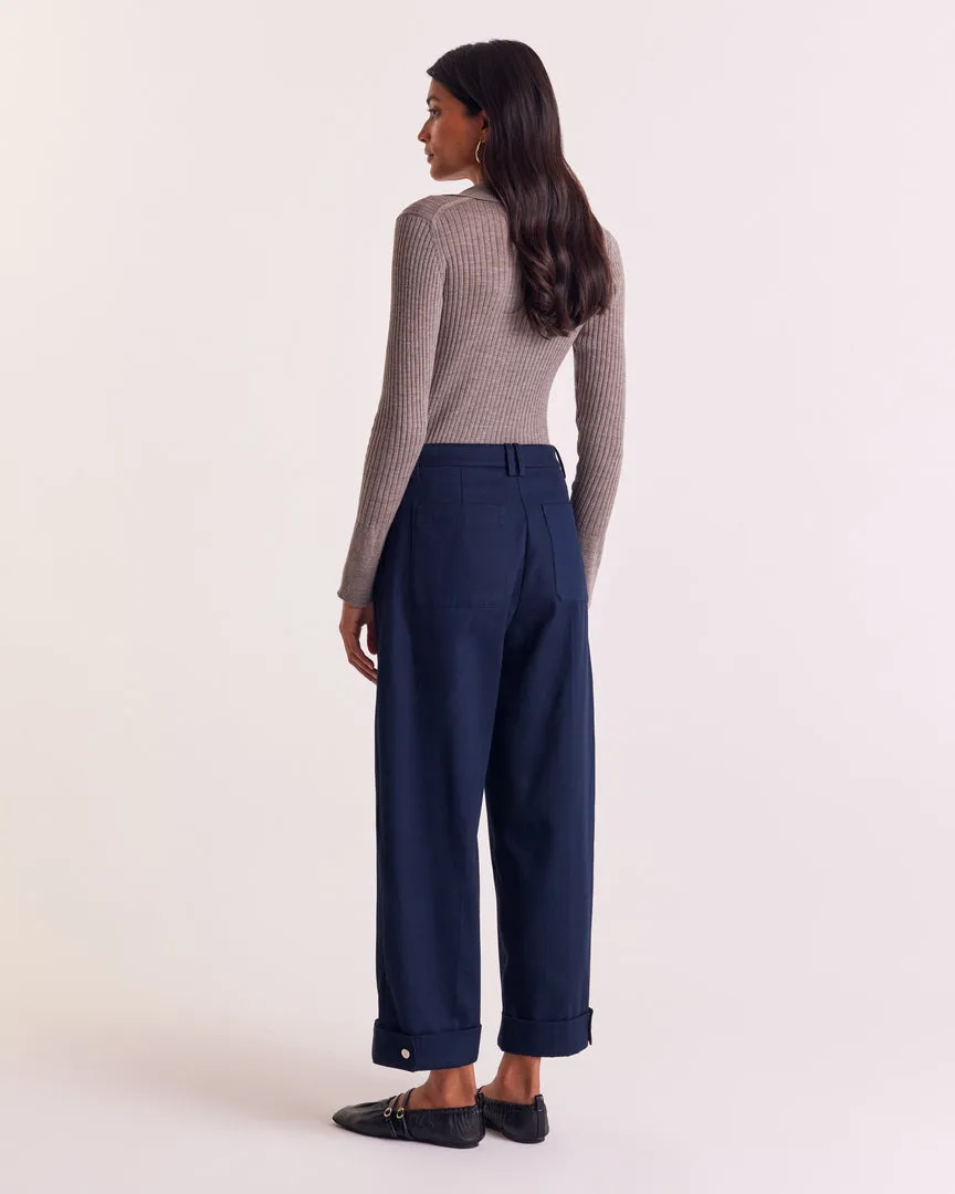Tristan navy blue pants sold by Balzac Paris product image thumbnail 5