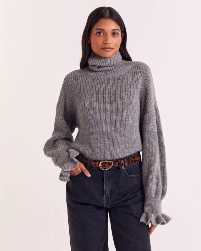 Adam heather gray sweater made by Balzac Paris