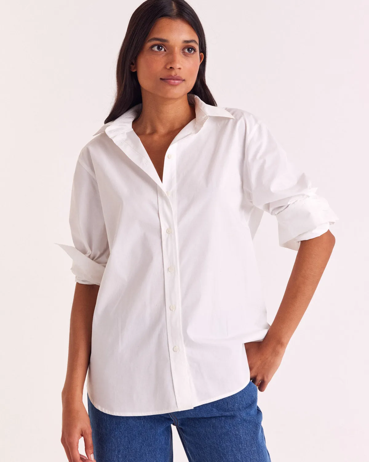Anne natural white shirt sold by Balzac Paris
