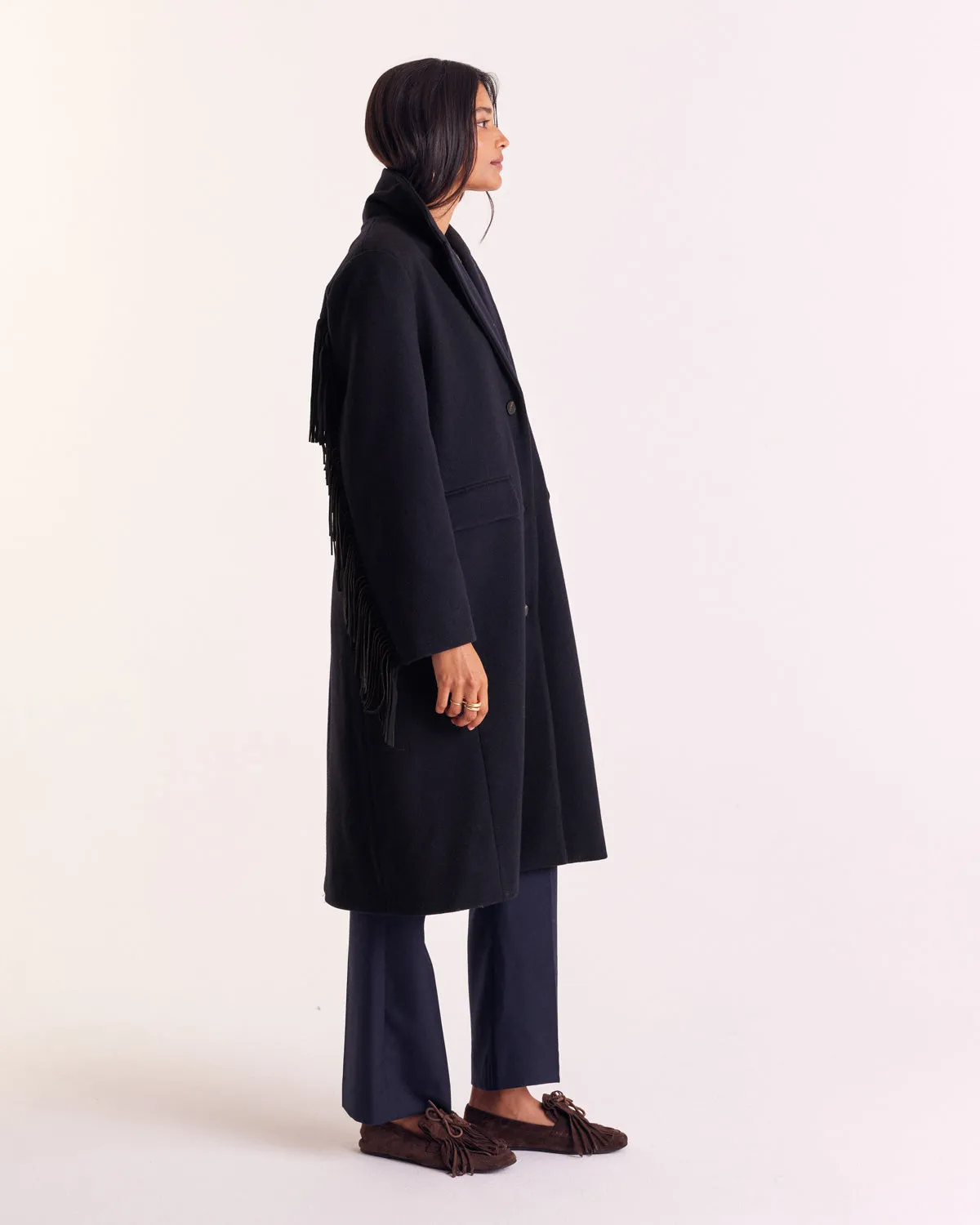 Marcella navy blue coat sold by Balzac Paris product image thumbnail 4