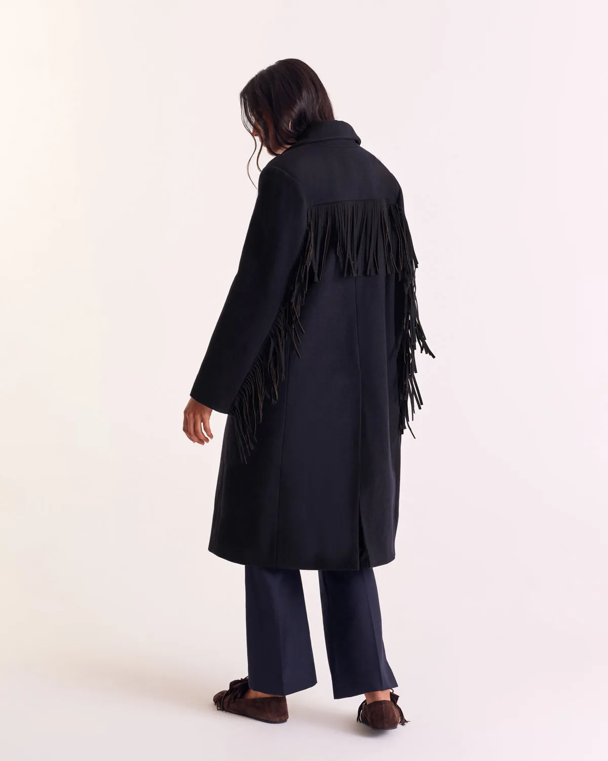 Marcella navy blue coat sold by Balzac Paris product image thumbnail 5