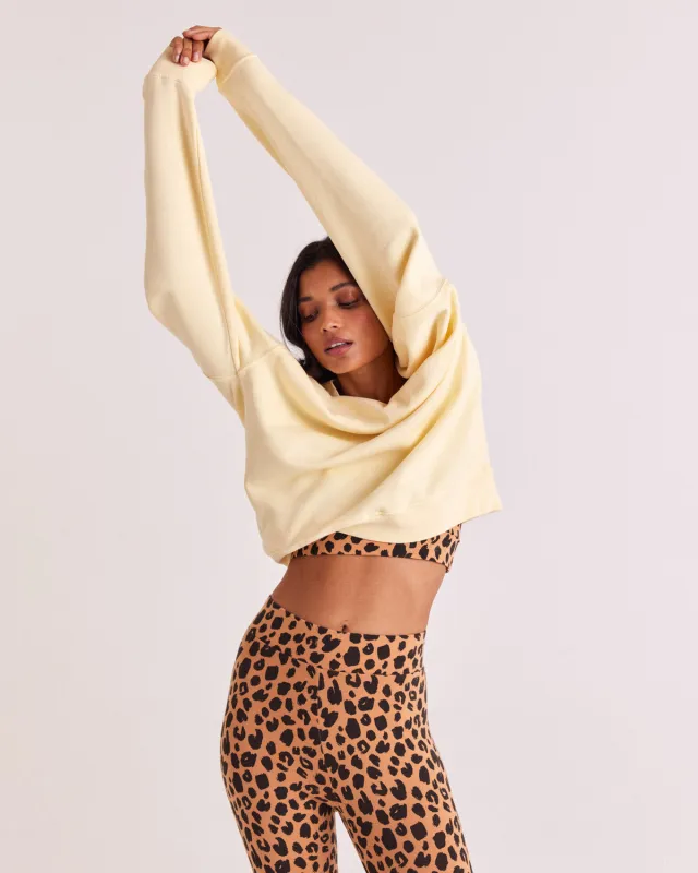 Virgil butter yellow sweatshirt made by Balzac Paris