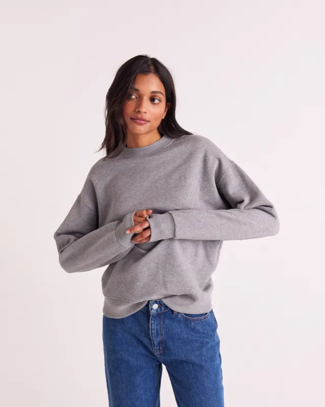 Virgil heather grey sweatshirt made by Balzac Paris
