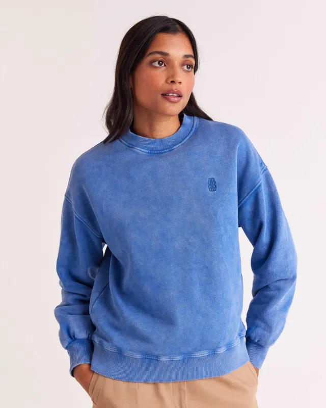 Faded blue Virgil sweatshirt made by Balzac Paris