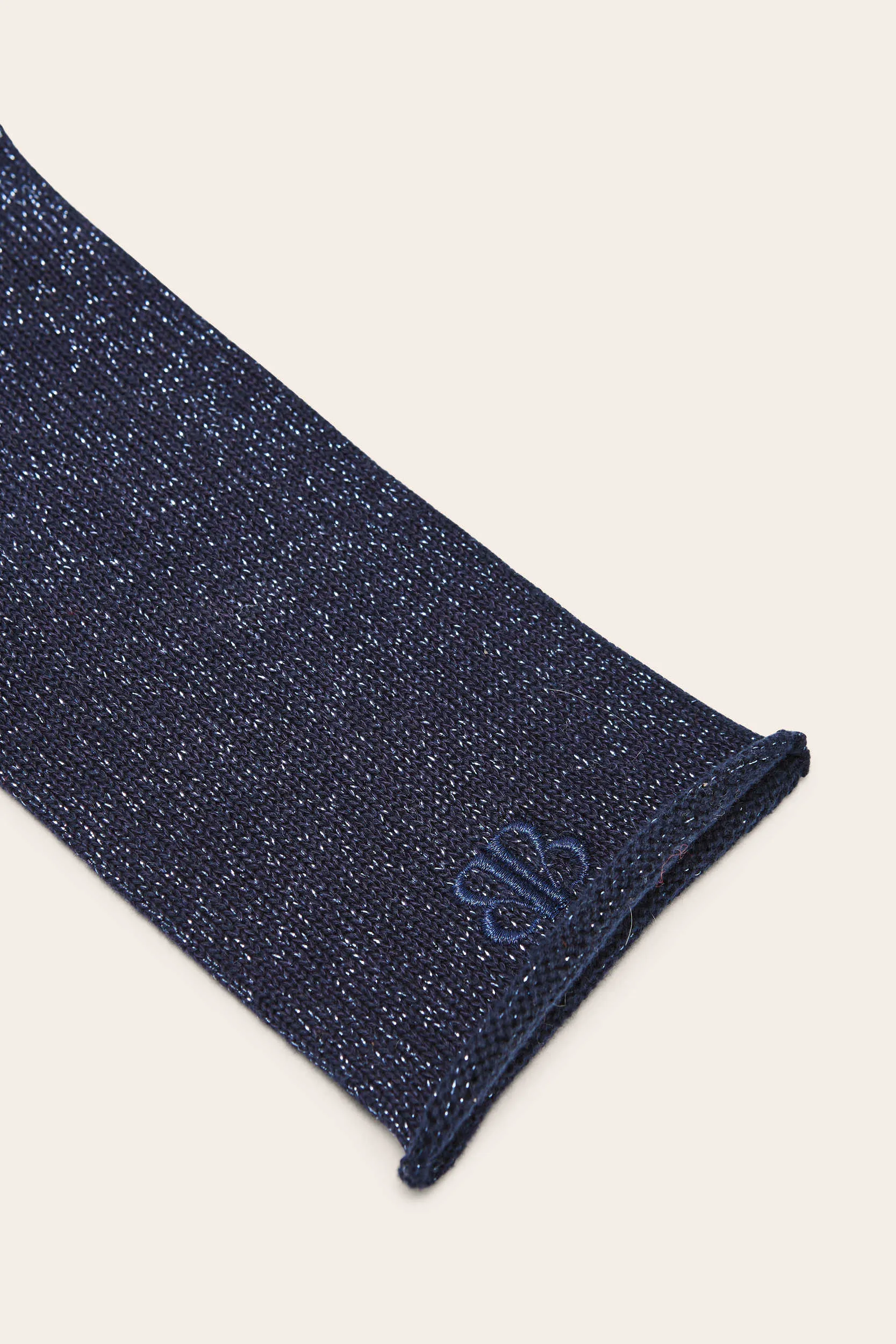 Daisy lurex navy gloves sold by Balzac Paris product image thumbnail 4