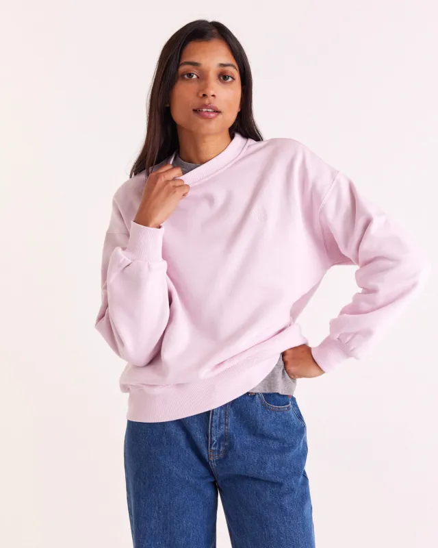 Light pink Virgile sweatshirt made by Balzac Paris