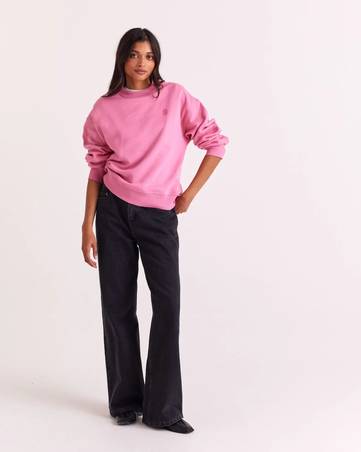Virgil bright pink sweatshirt sold by Balzac Paris product image thumbnail 3