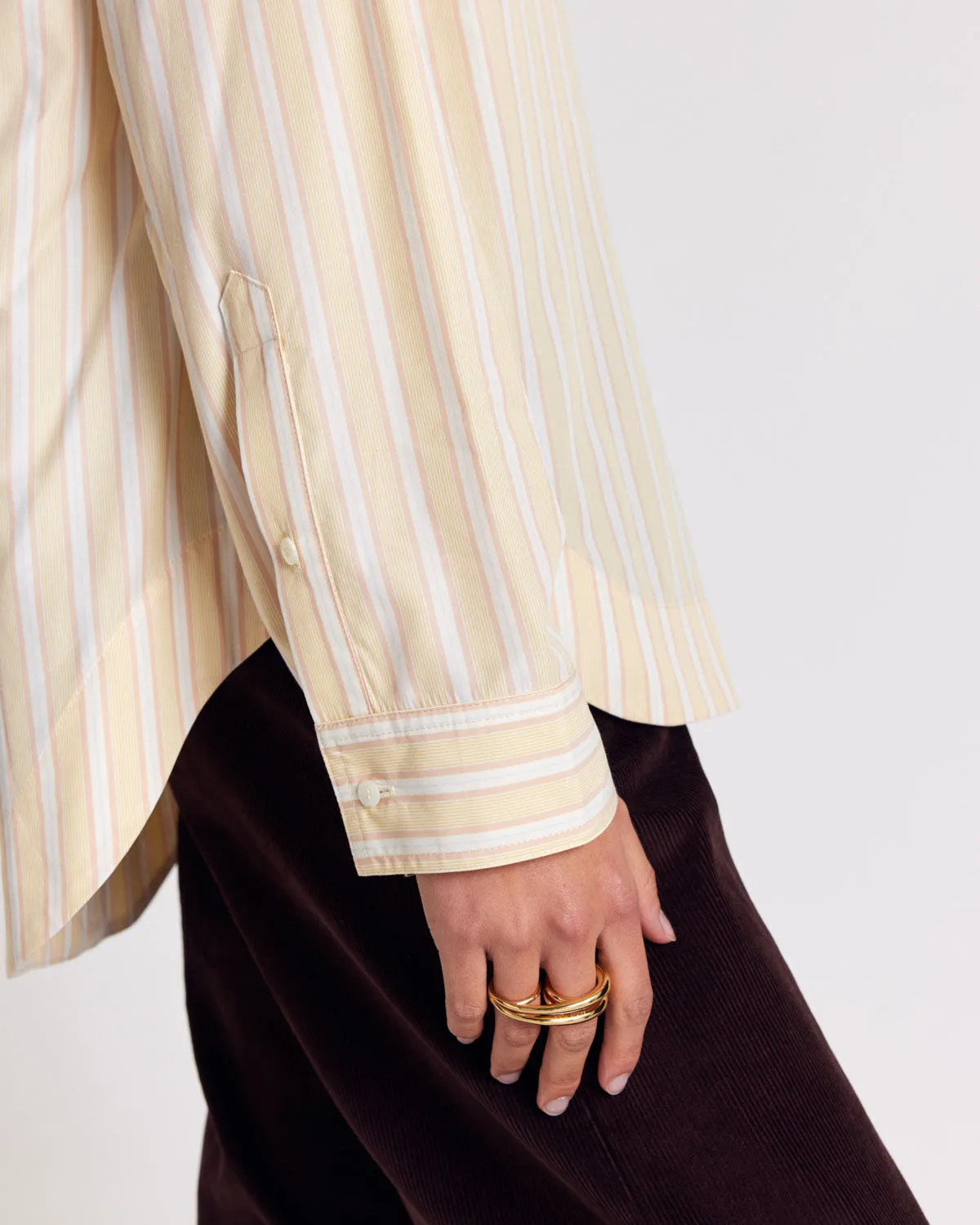 Paloma yellow striped shirt sold by Balzac Paris product image thumbnail 4