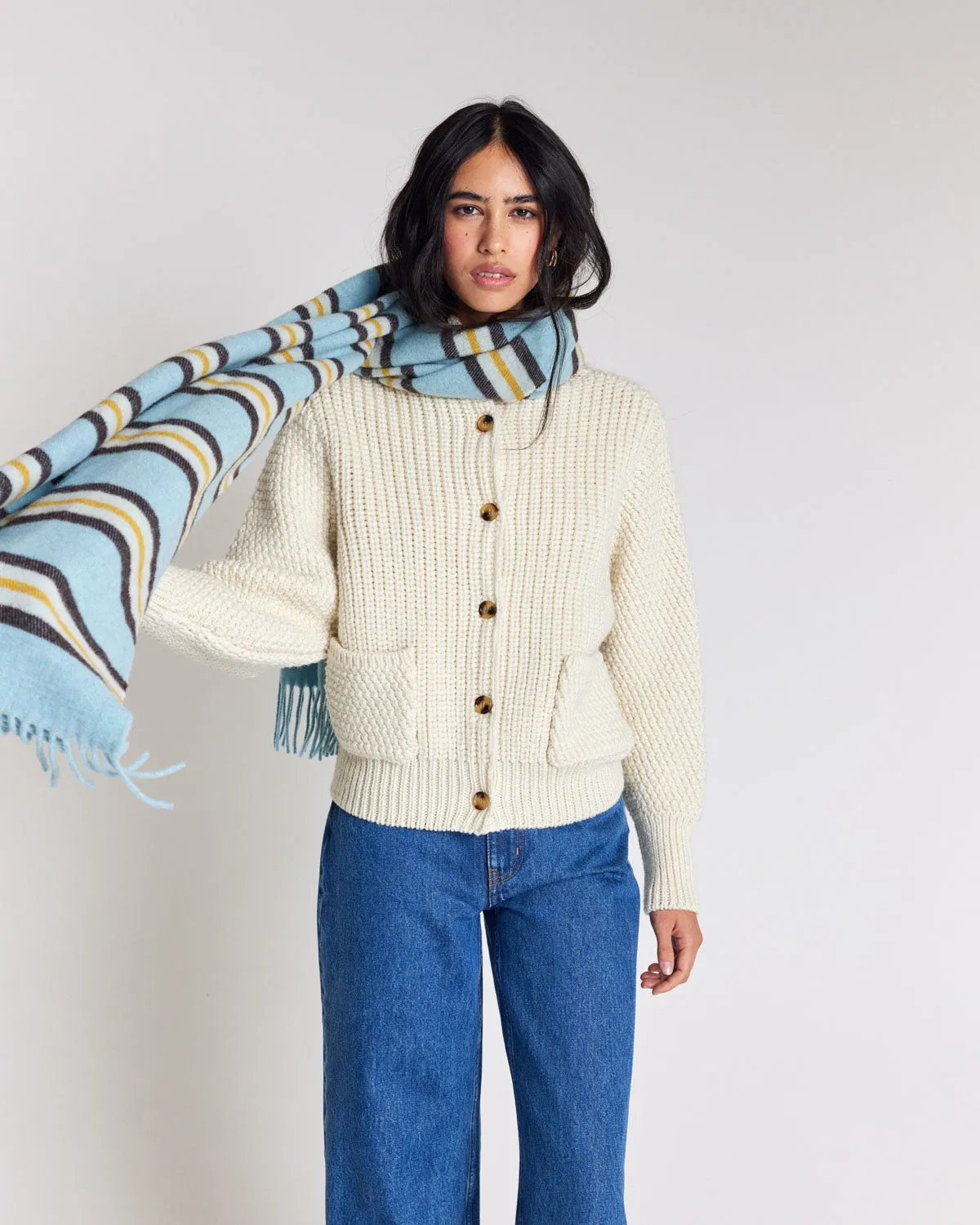 Ecru Marcel cardigan sold by Balzac Paris product image thumbnail 4