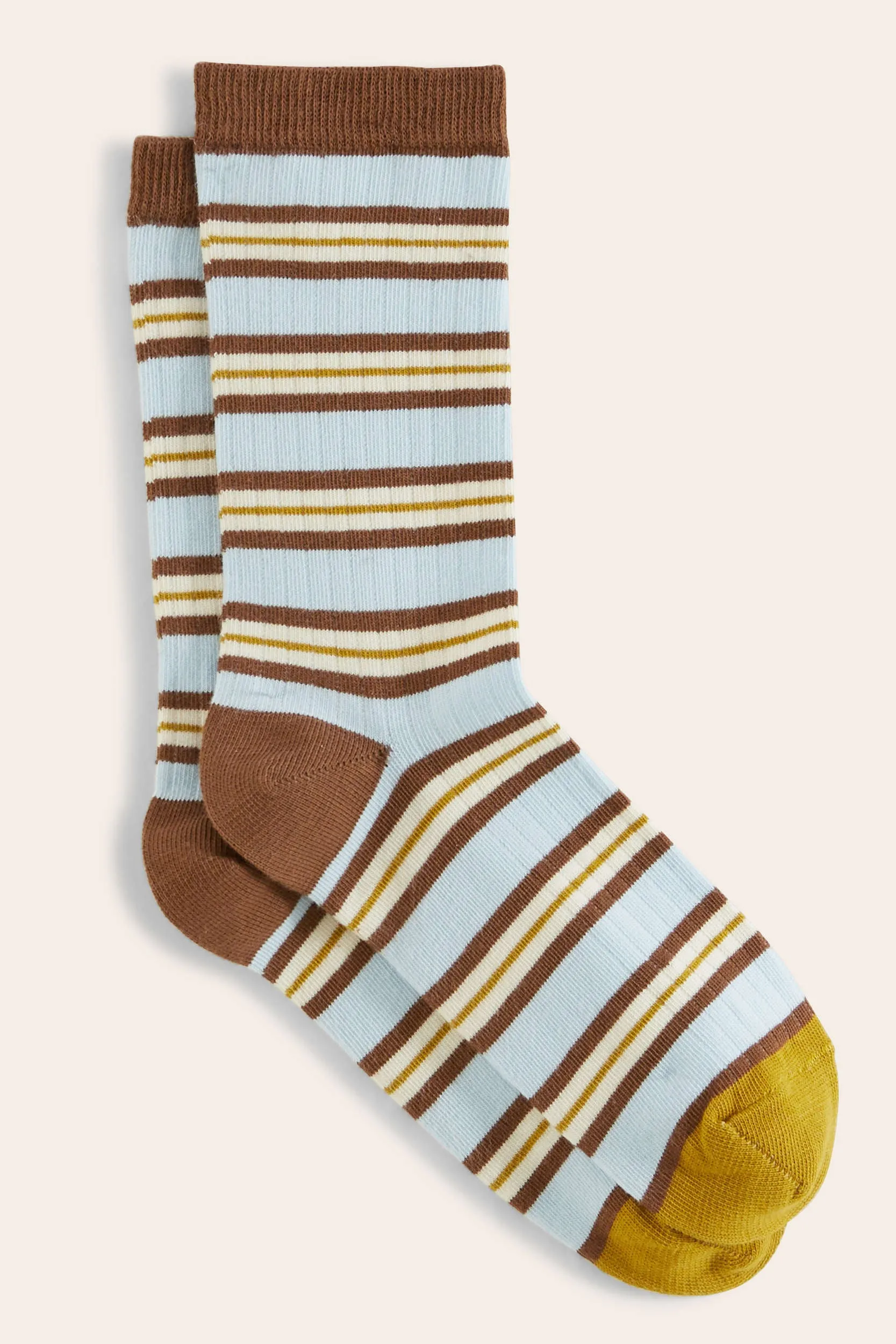 Ella socks, yellow and blue stripes sold by Balzac Paris product image thumbnail 3