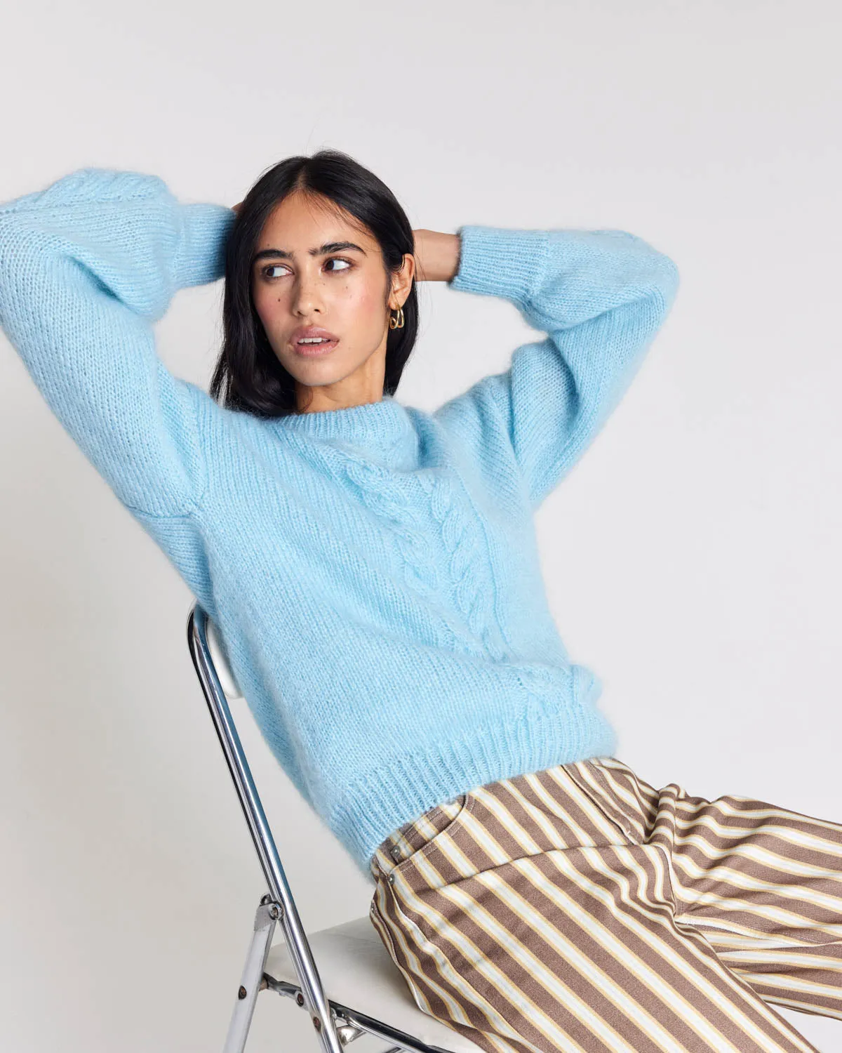 Sky blue Arthur sweater sold by Balzac Paris product image thumbnail 2