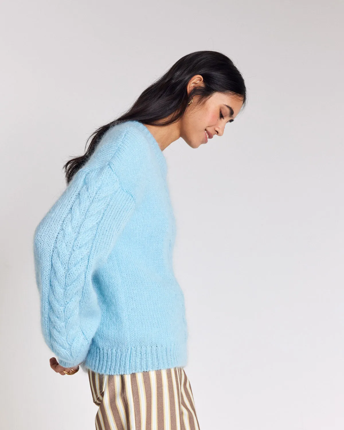 Sky blue Arthur sweater sold by Balzac Paris product image thumbnail 4