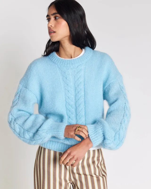 Sky blue Arthur sweater sold by Balzac Paris