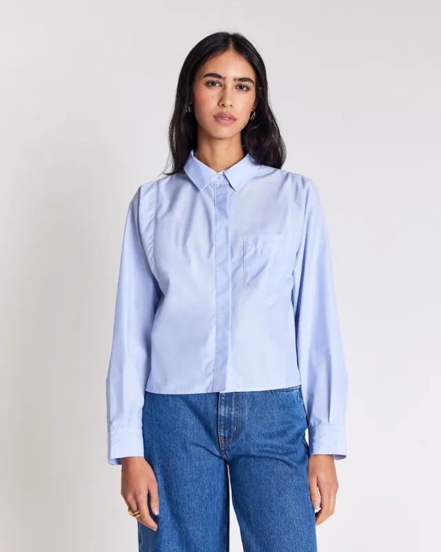Sky blue Eustache shirt sold by Balzac Paris