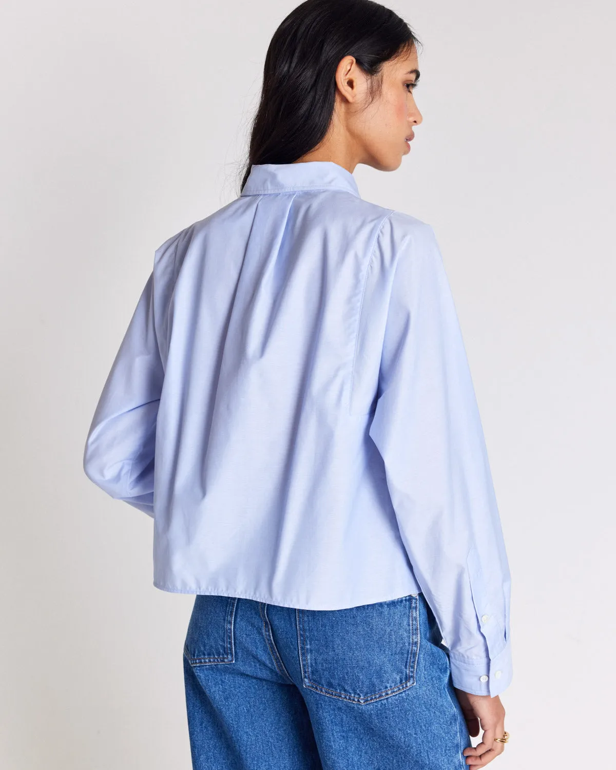 Sky blue Eustache shirt sold by Balzac Paris product image thumbnail 5