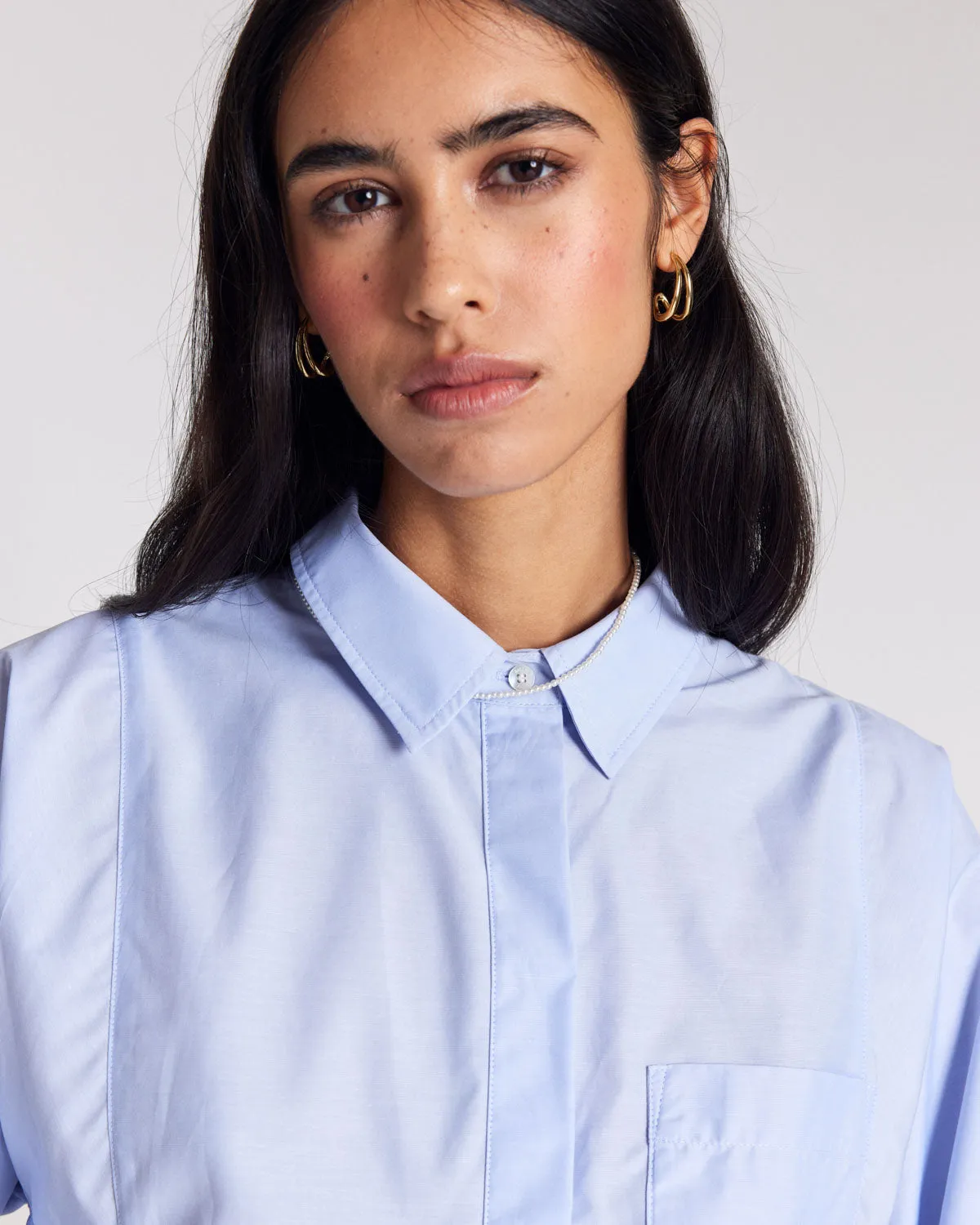 Sky blue Eustache shirt sold by Balzac Paris product image thumbnail 2