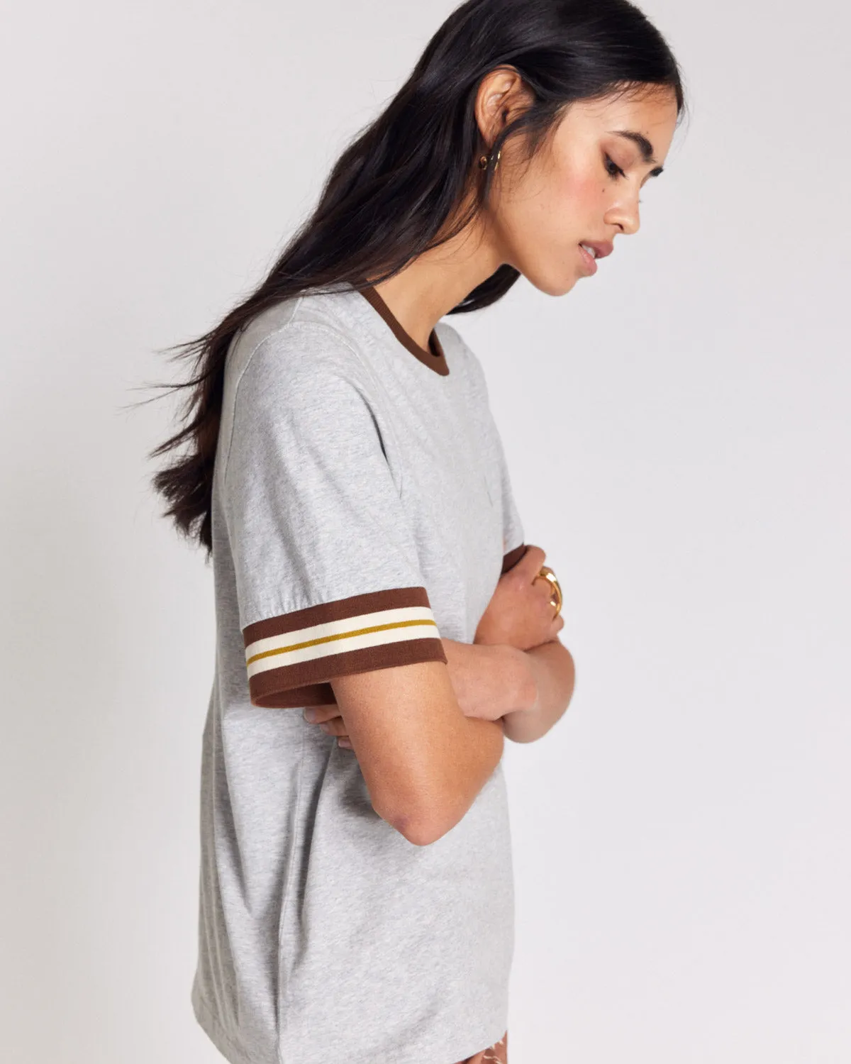 Tom heather grey t-shirt sold by Balzac Paris product image thumbnail 4