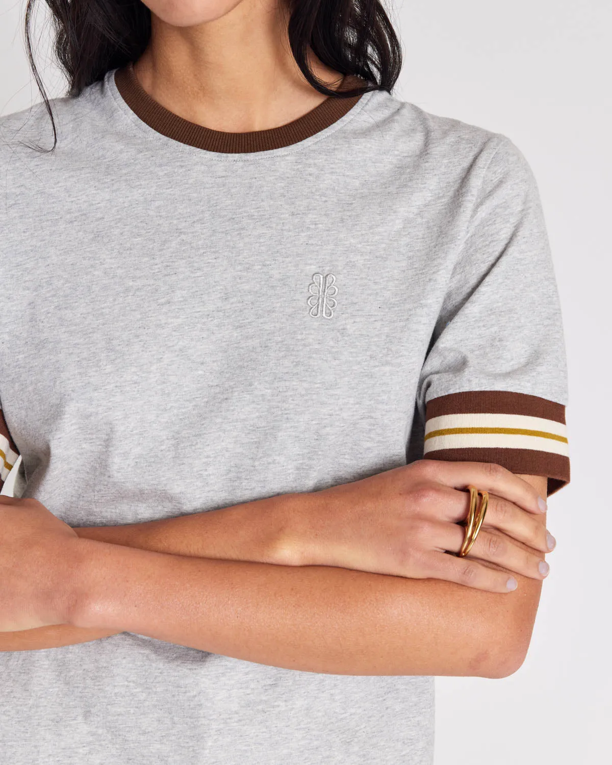 Tom heather grey t-shirt sold by Balzac Paris product image thumbnail 2