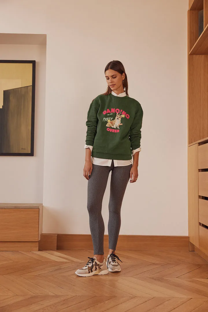 Harlow Dancing Queen fir green sweatshirt sold by Balzac Paris product image thumbnail 4