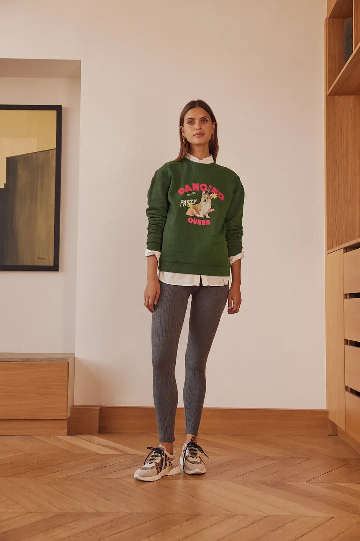 Harlow Dancing Queen fir green sweatshirt sold by Balzac Paris product image thumbnail 2