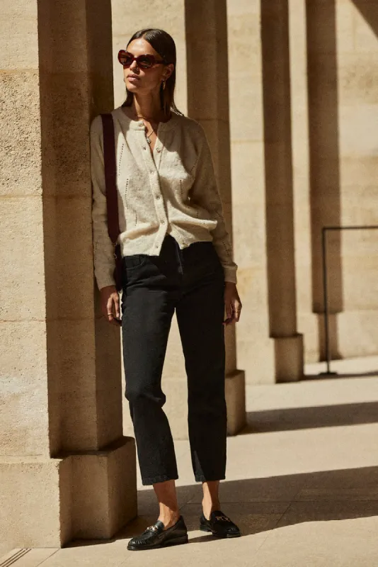 Ecru Caleb cardigan sold by Balzac Paris