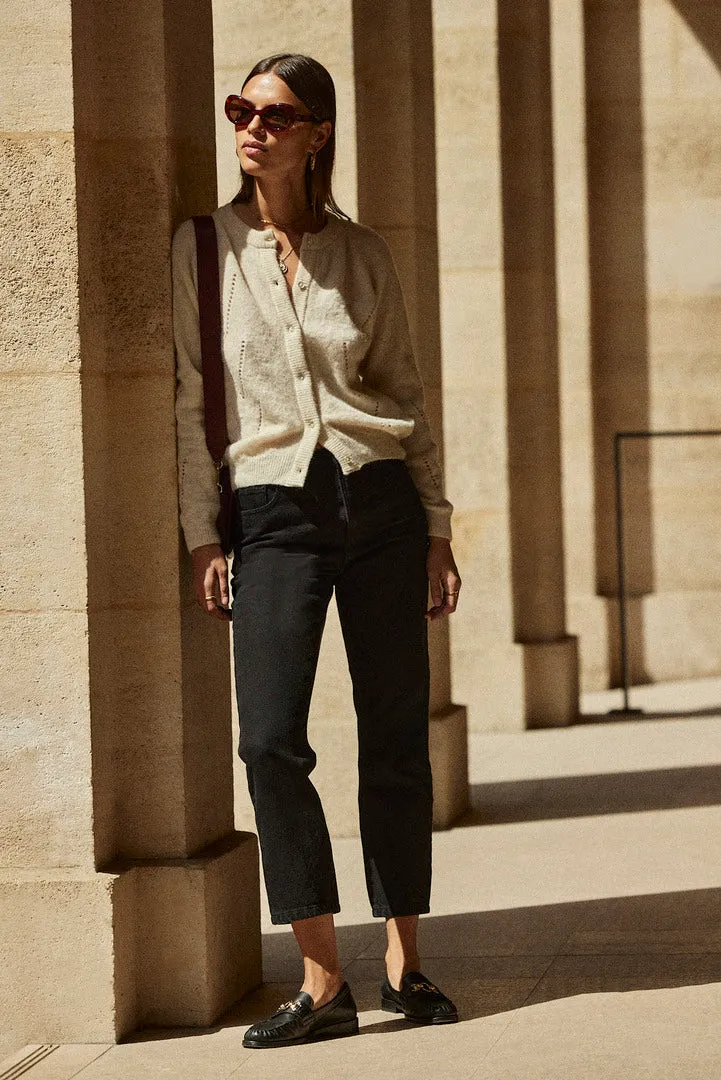 Ecru Caleb cardigan sold by Balzac Paris