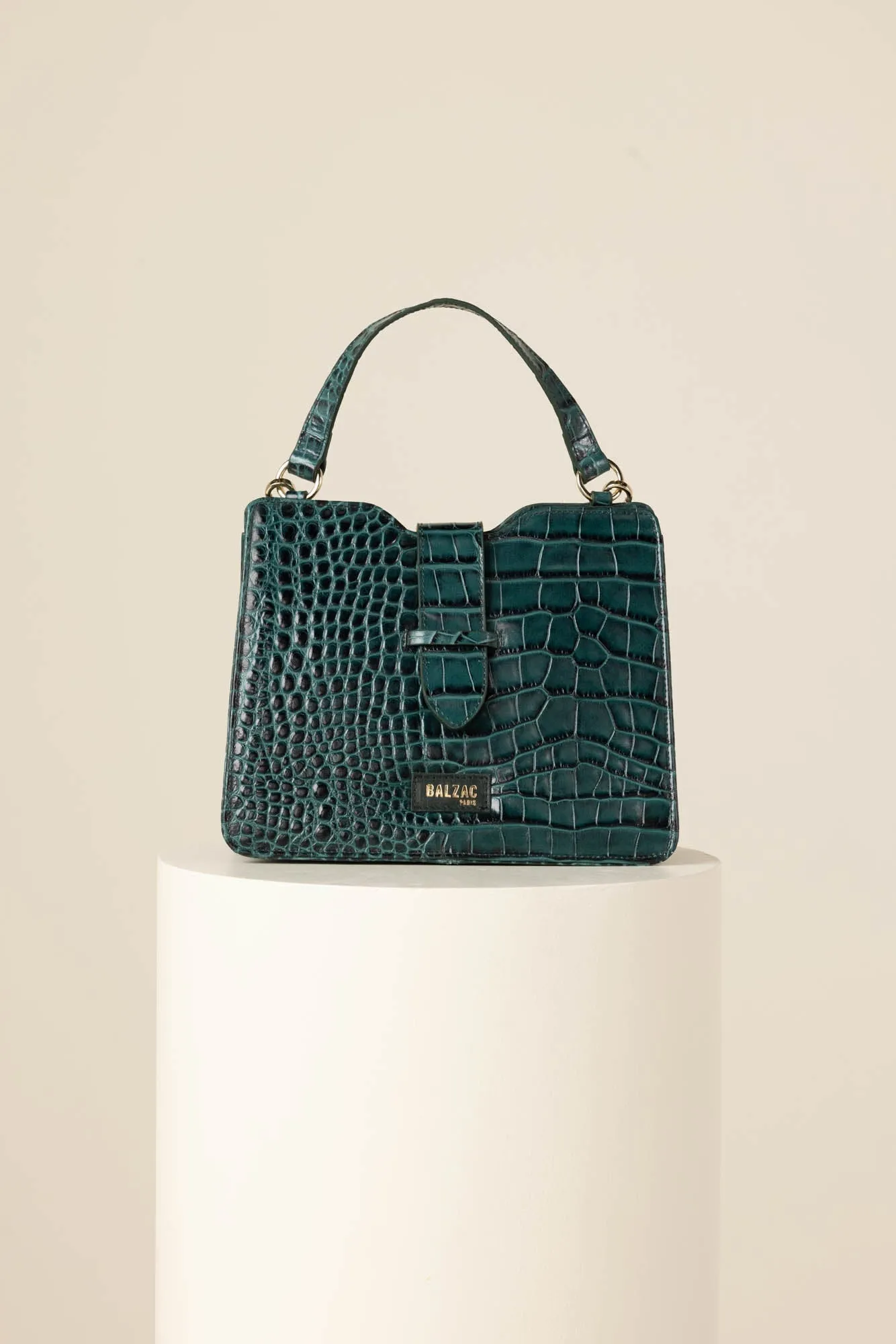 Embossed green Jacob bag sold by Balzac Paris