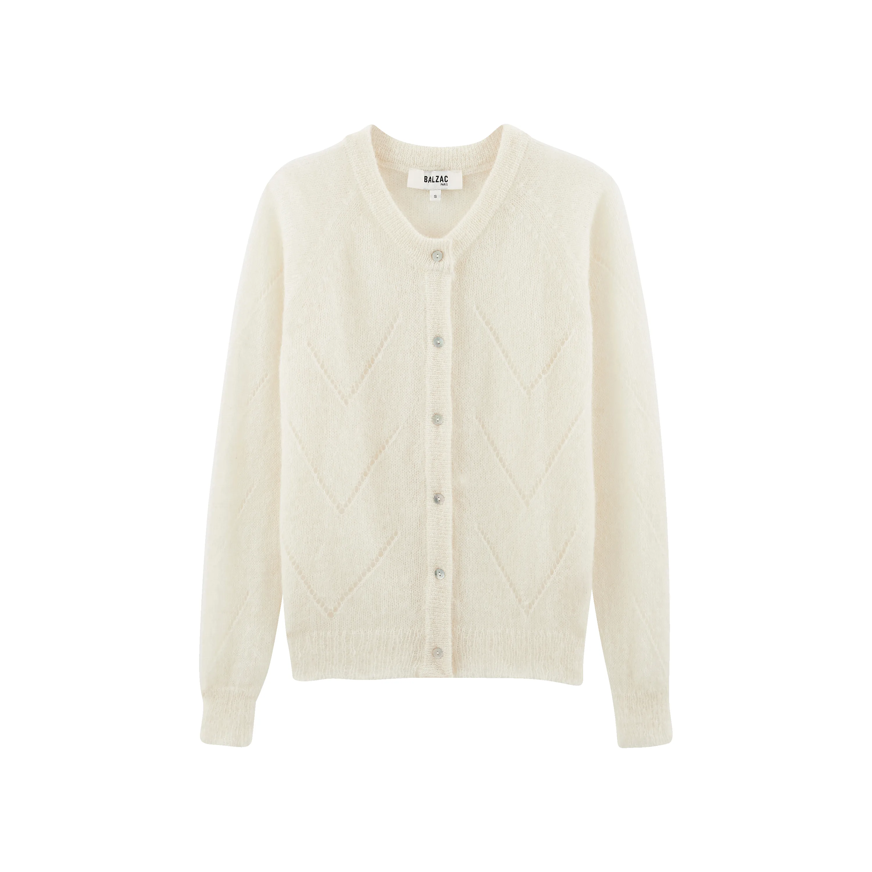 Ecru Caleb cardigan sold by Balzac Paris product image thumbnail 5