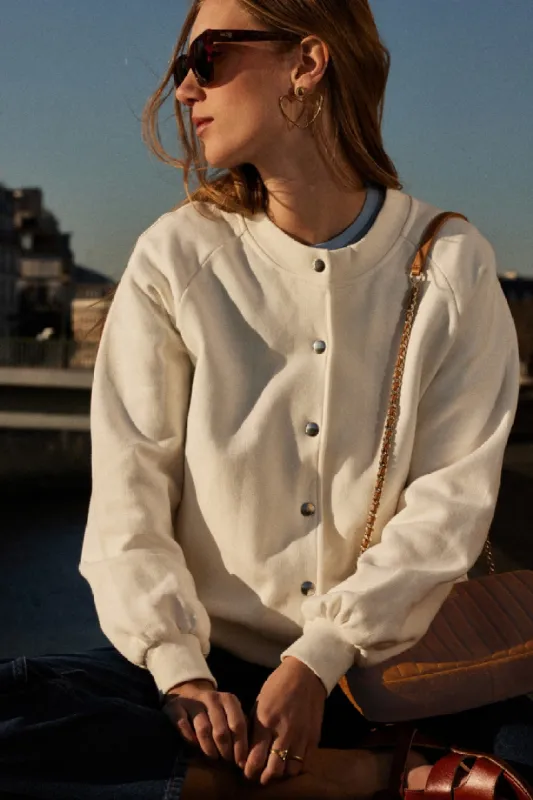 Ecru cozy cardigan made by Balzac Paris