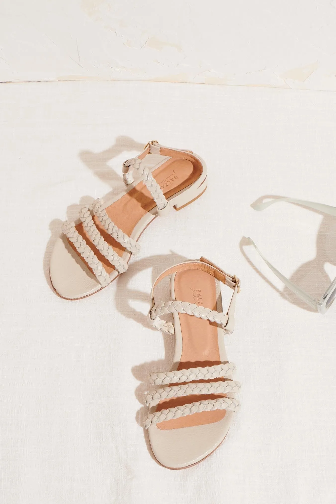 Lilia ecru sandals sold by Balzac Paris