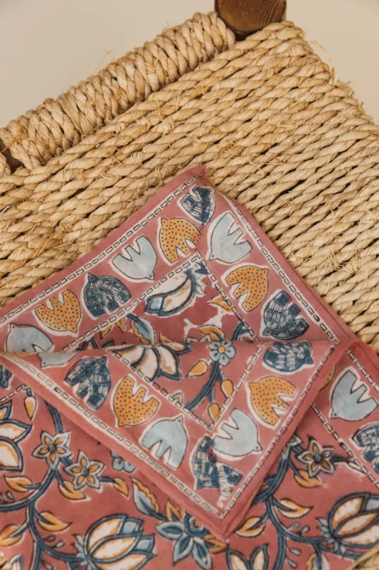 Latika coral scarf sold by Balzac Paris