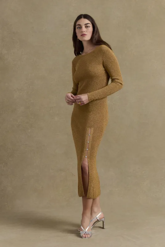 Gold Colly dress sold by Balzac Paris