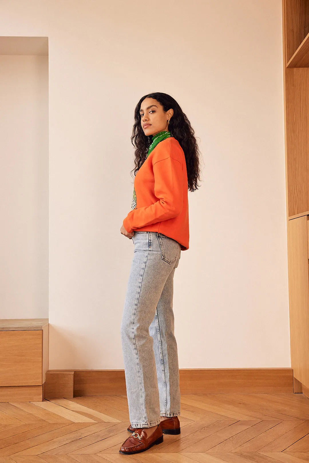Harlow Sweatshirt Leo Love Orange sold by Balzac Paris product image thumbnail 4
