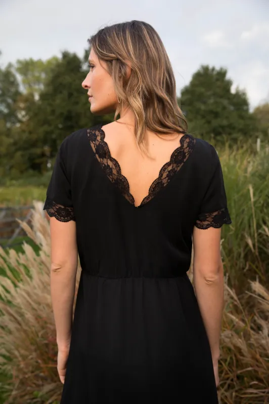 Camille black dress sold by Balzac Paris