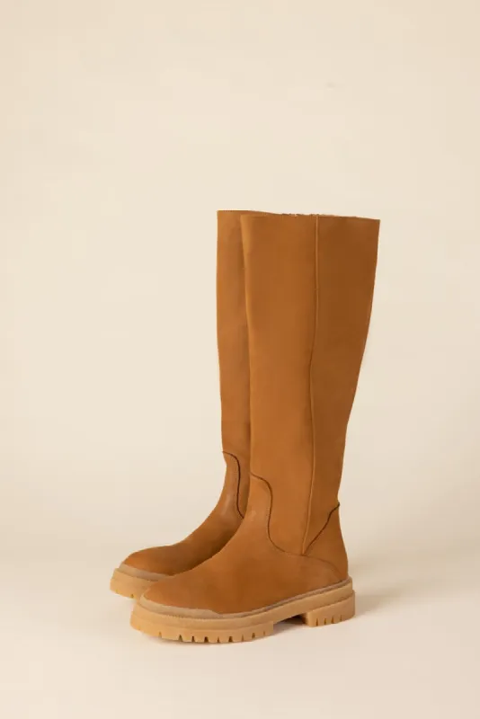 Camel Papaya Boots sold by Balzac Paris