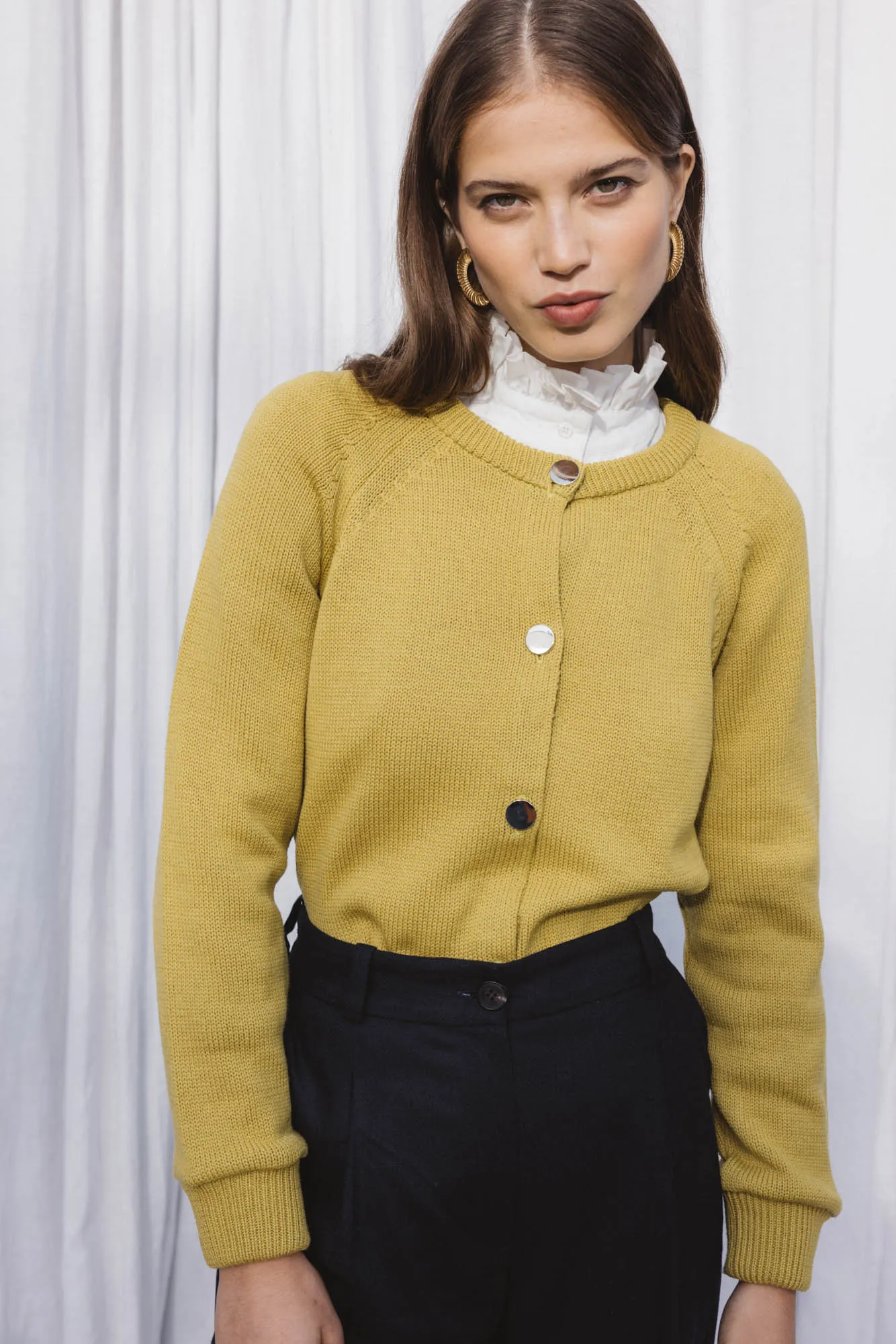 Bonte anise cardigan sold by Balzac Paris