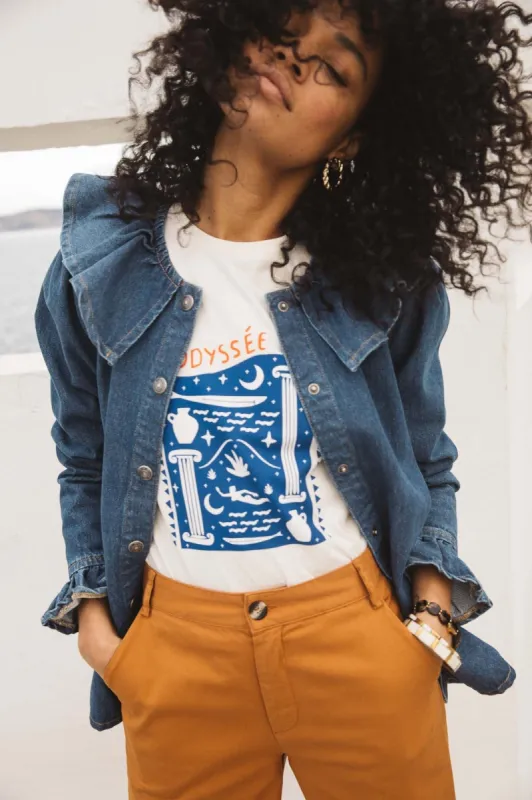 Ecru Odyssey t-shirt sold by Balzac Paris