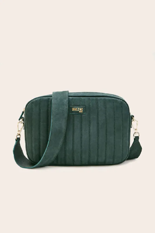 Large green nubuck Caesar made by Balzac Paris