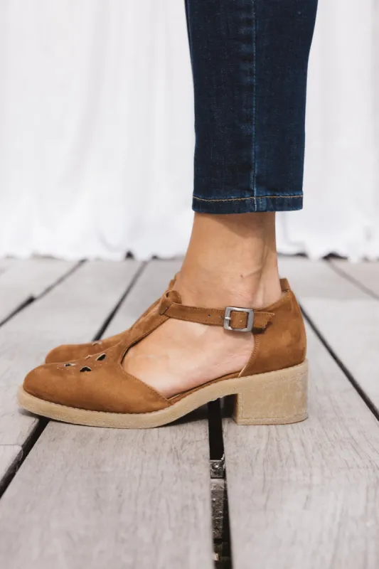 Vegan sand Rosie Mary Janes sold by Balzac Paris