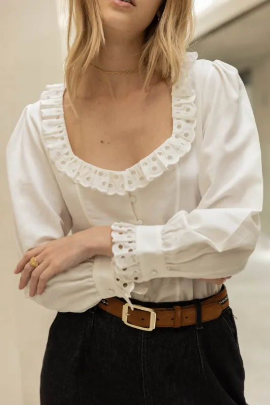 Escale blouse natural white sold by Balzac Paris