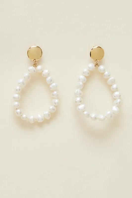 Bubble earrings ecru made by Balzac Paris