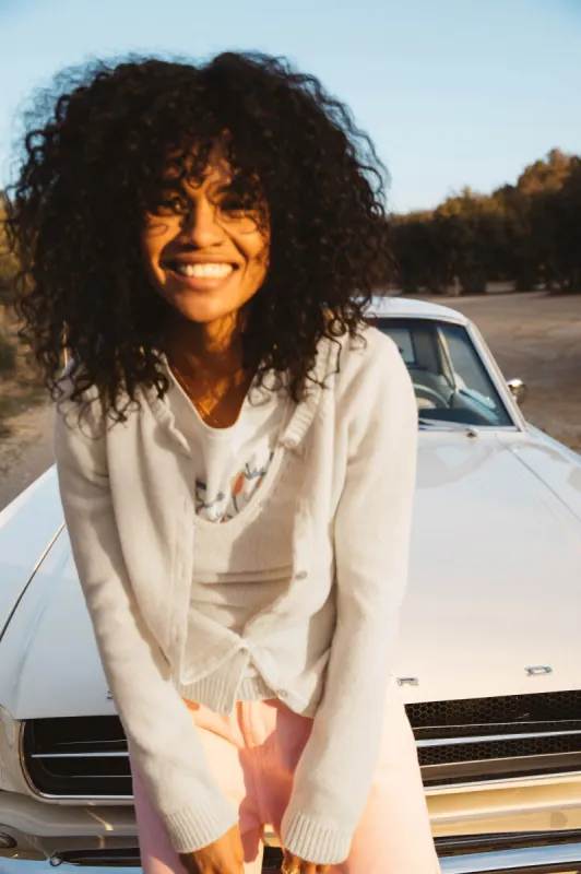 Ecru History cardigan sold by Balzac Paris