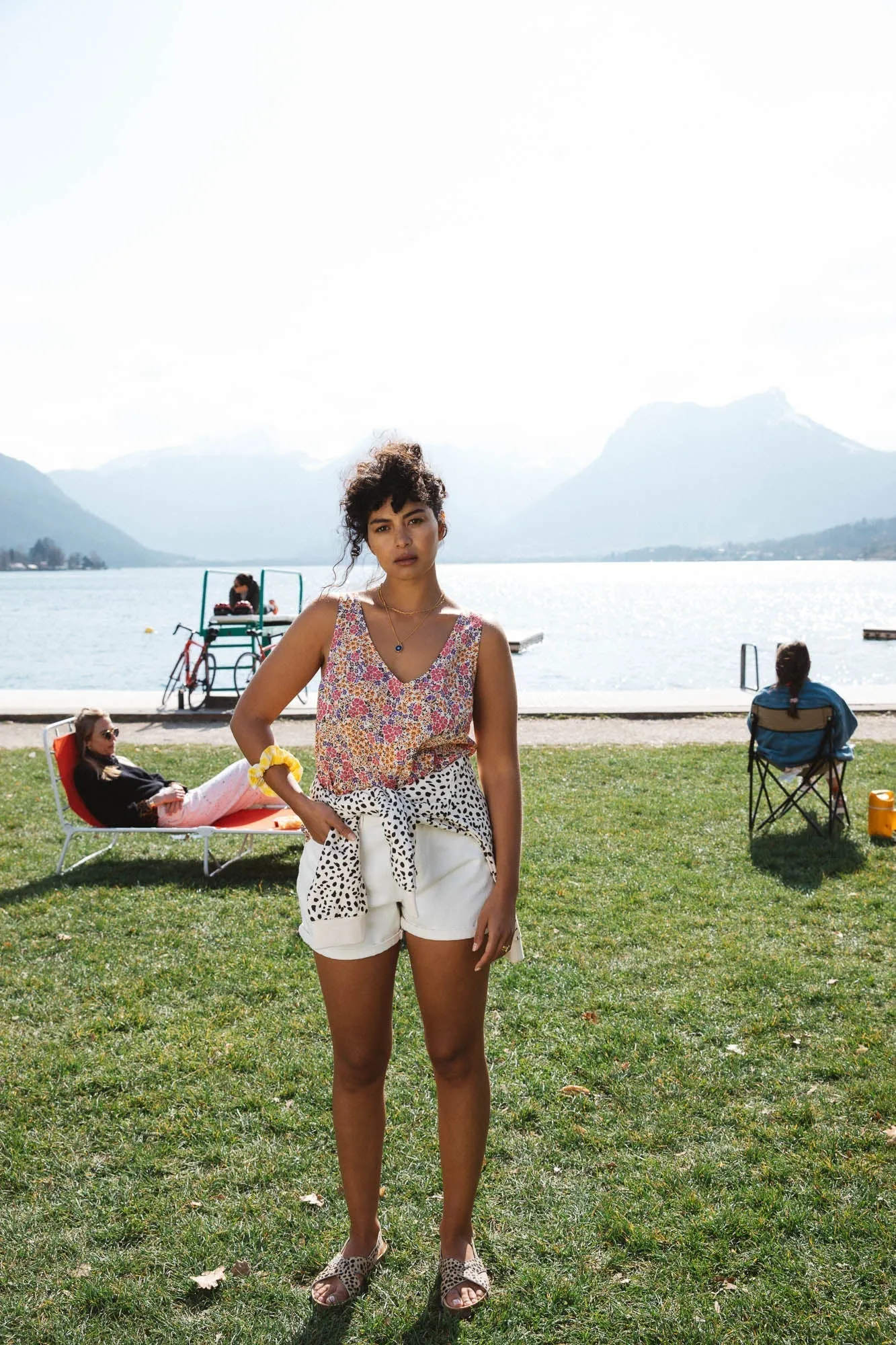 Top Max printed with solar flowers sold by Balzac Paris product image thumbnail 4