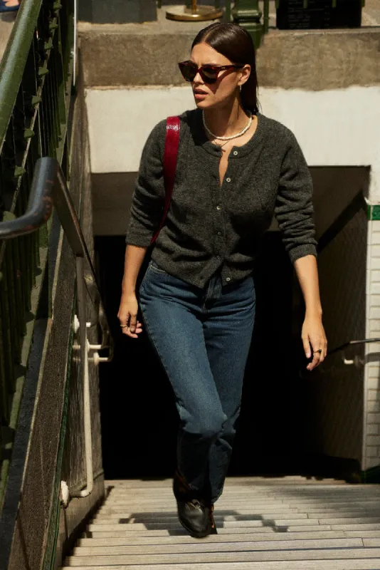 Gray Caleb cardigan sold by Balzac Paris