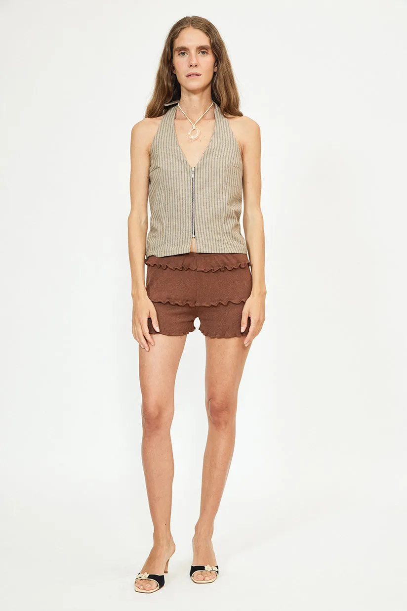 Backless vest los sold by Musier Paris