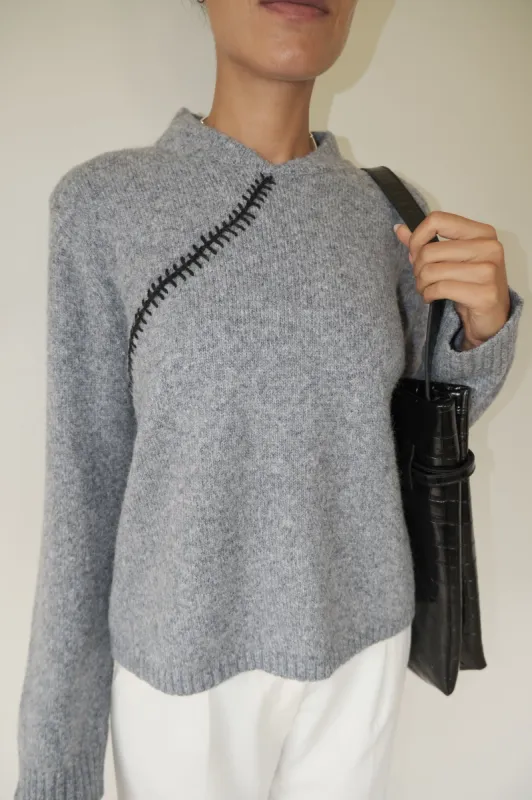 anthracite sweater minnie sold by Musier Paris