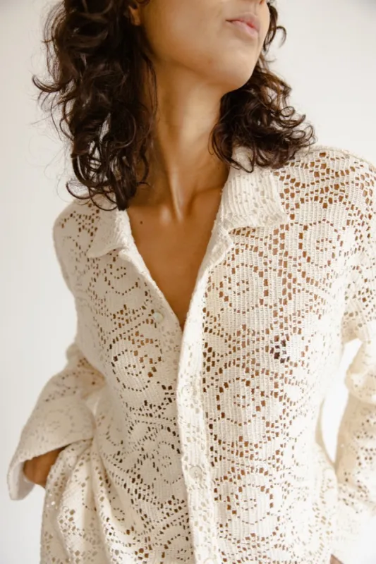 Macrame shirt Maraj  sold by Musier Paris