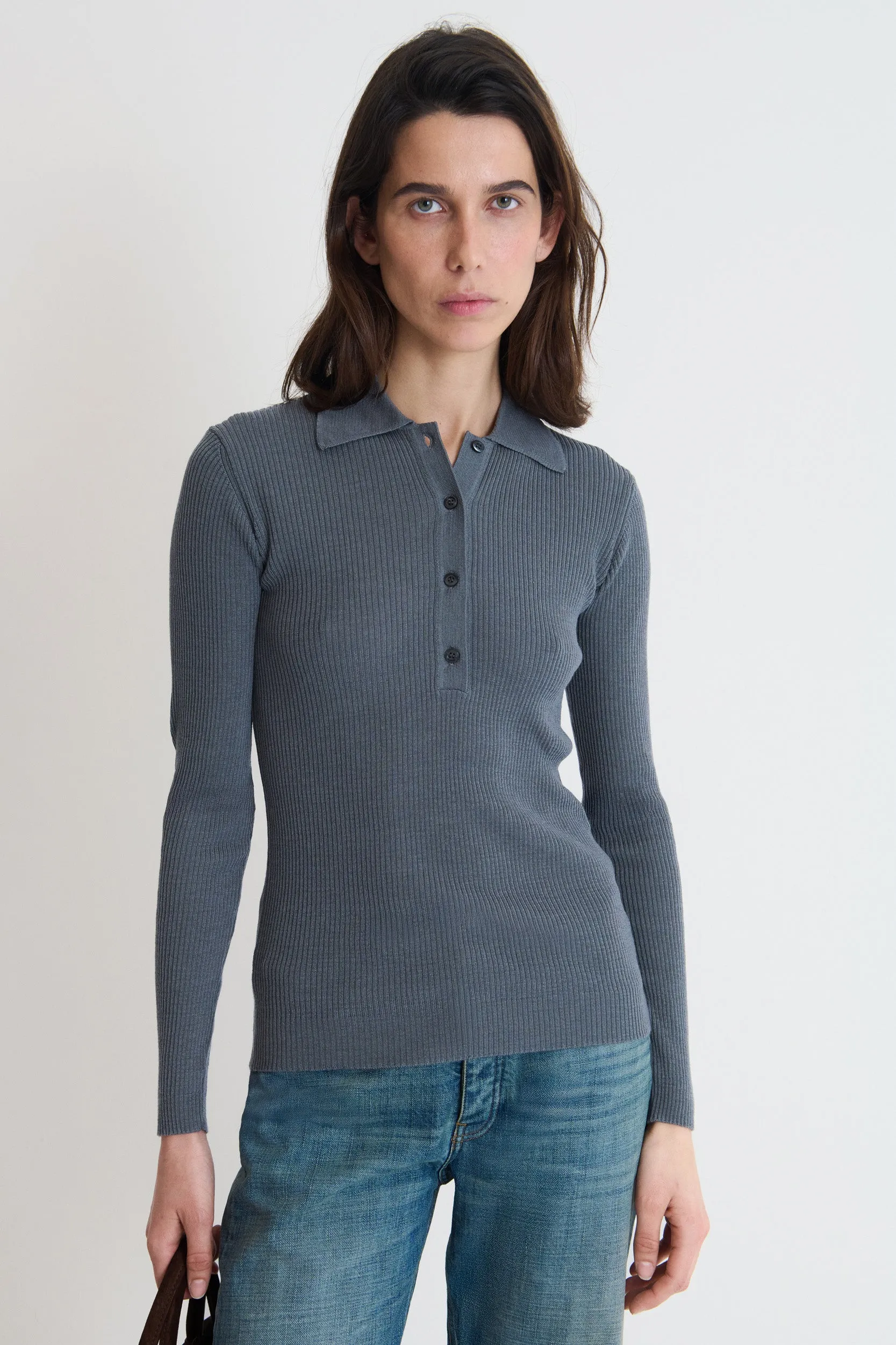 Grey Ecume Polo sold by Musier Paris