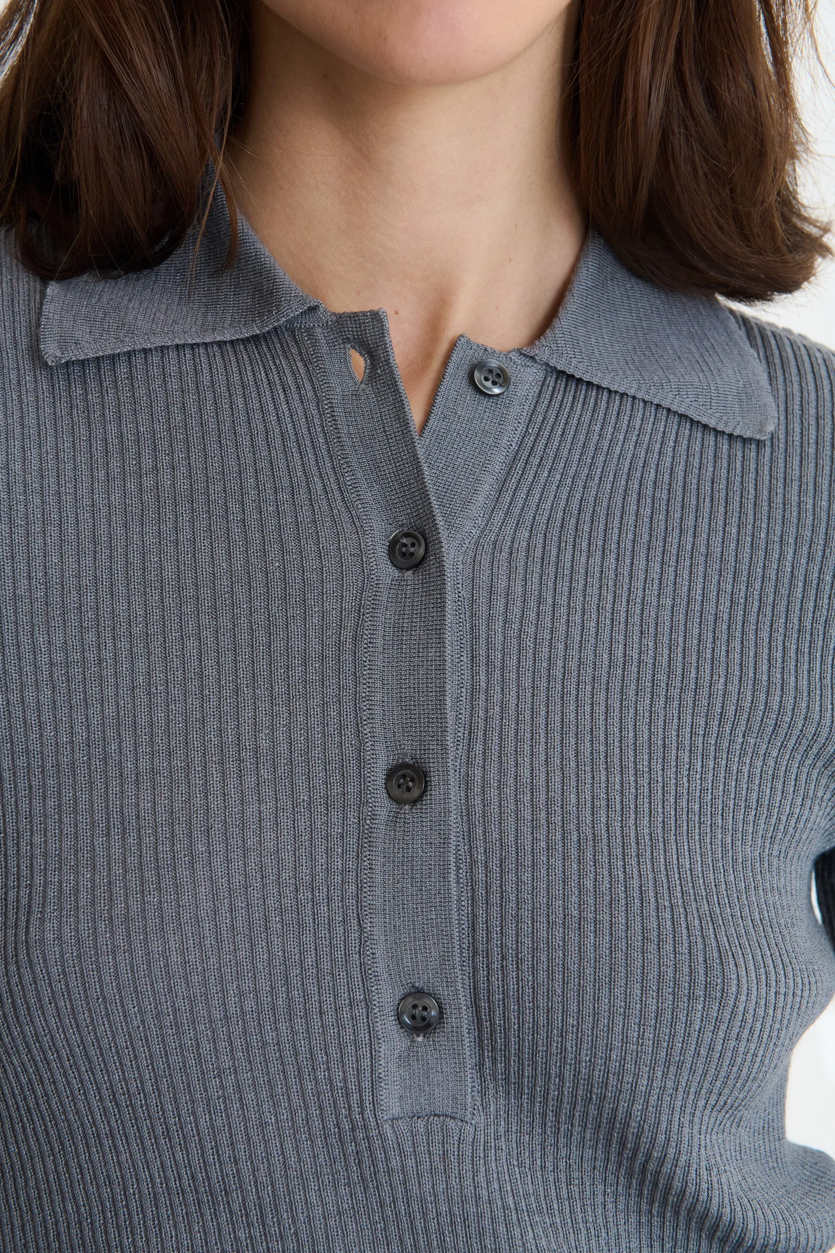 Grey Ecume Polo sold by Musier Paris product image thumbnail 2