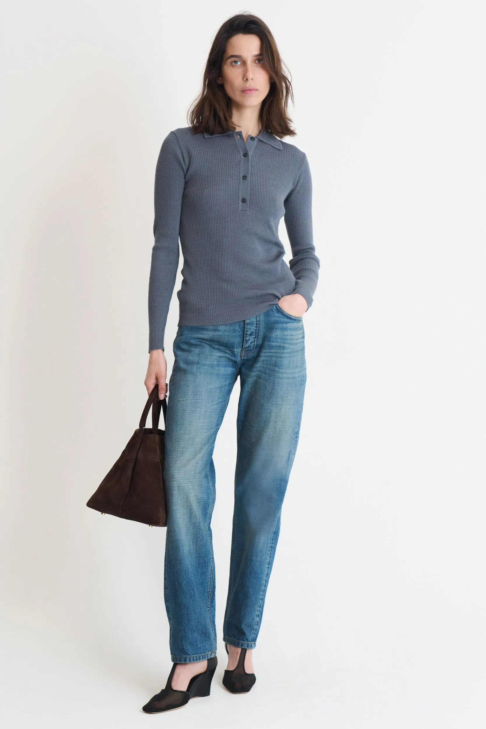Grey Ecume Polo sold by Musier Paris product image thumbnail 4